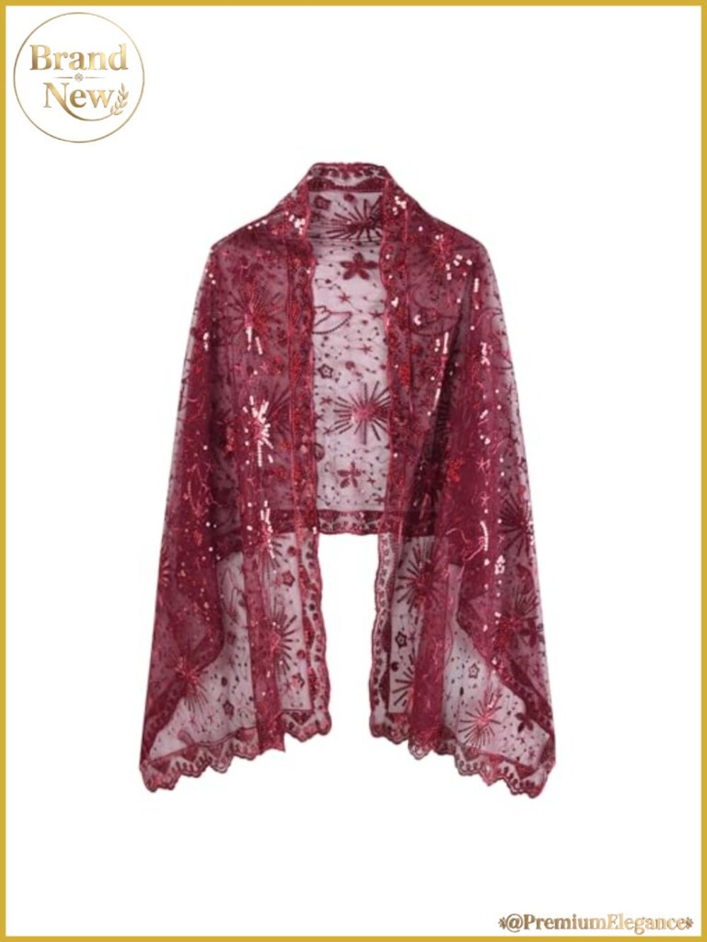 1920s Sequin Fringe Shawl Wrap Evening Wedding Party Cape Scarf